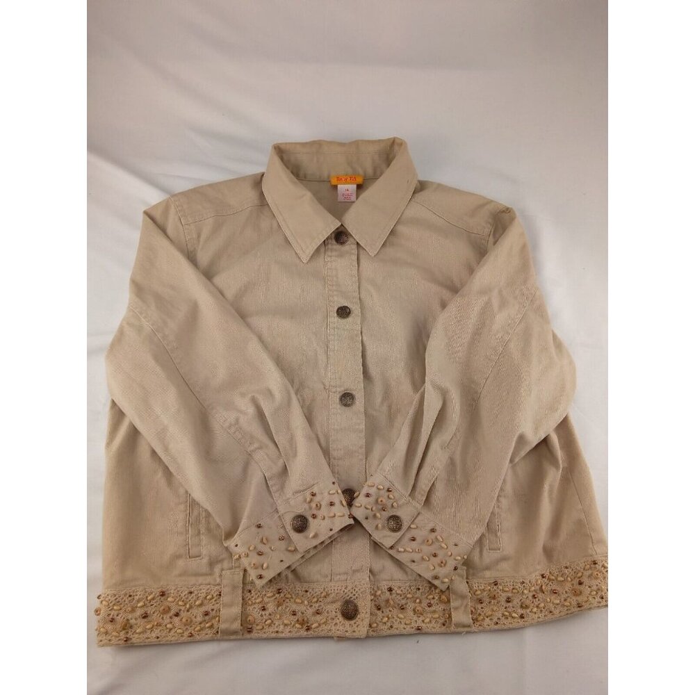 Women's Ruby Rd. Regular size 14 Jacket Beige Jacket